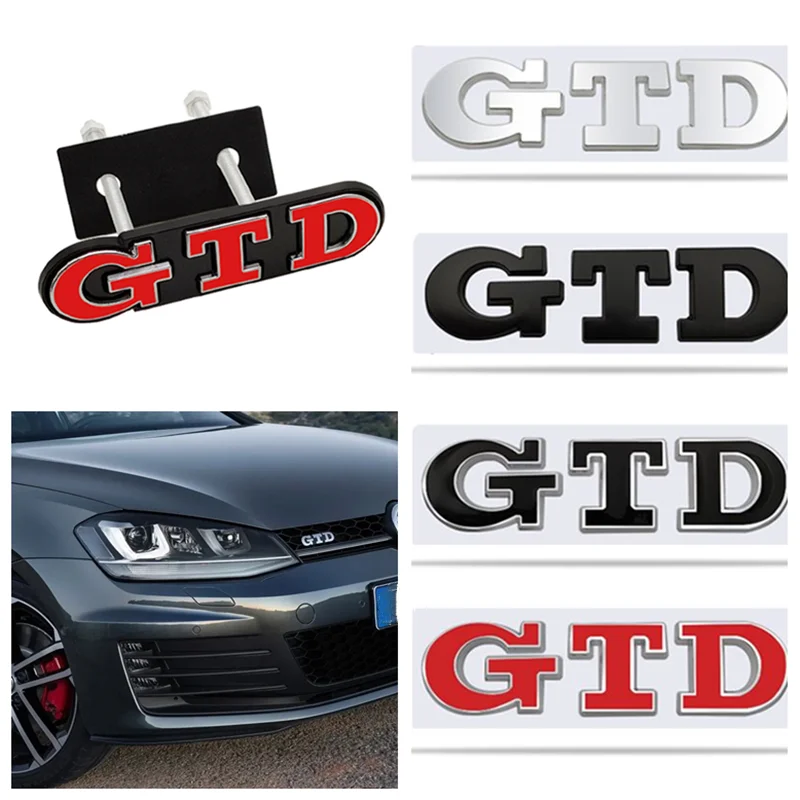 3D 金属 GTD ロゴ車のリアトランクバッジステッカーフロ - Golf Equipment Used のレビューと価格